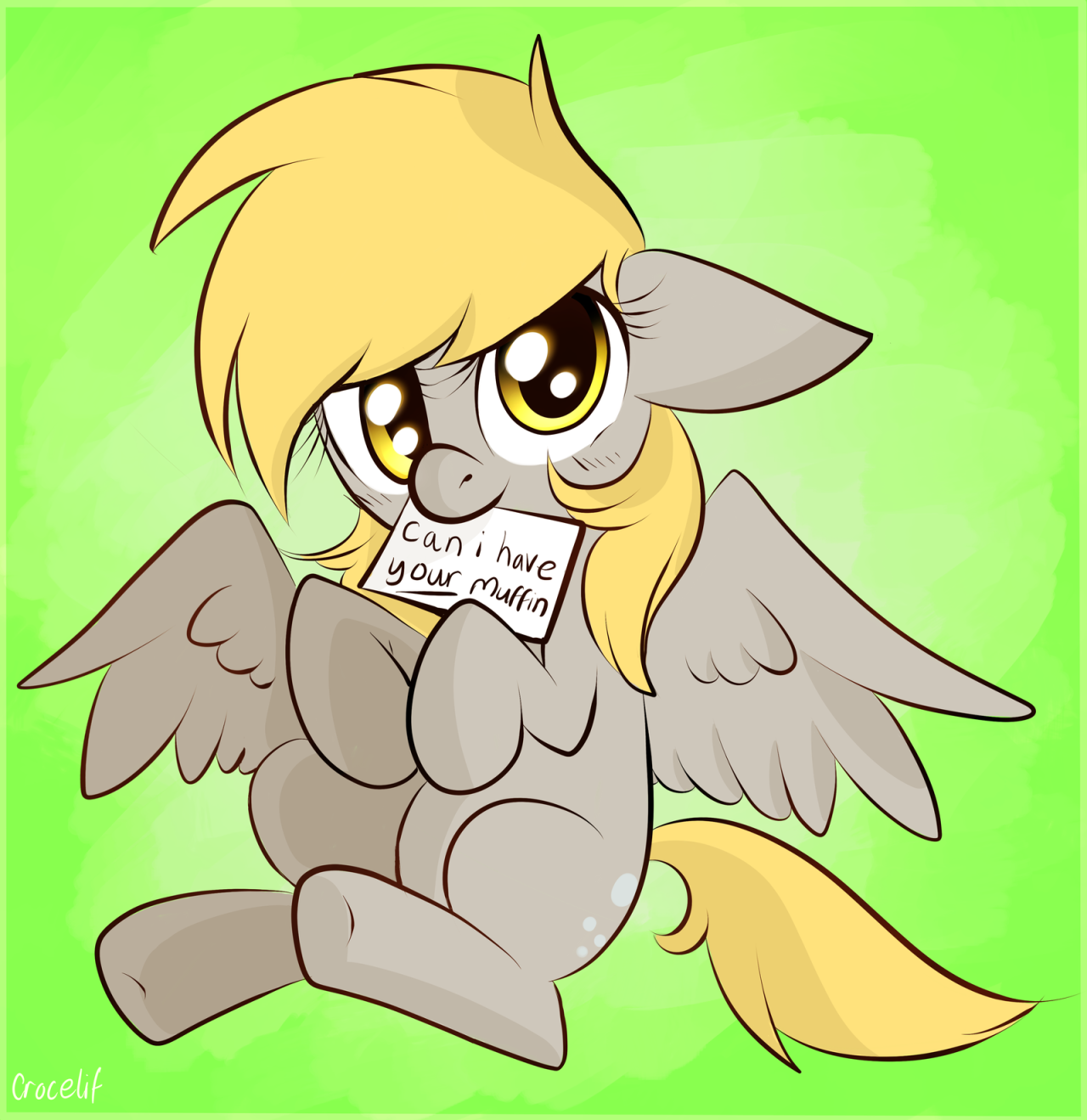 theponyartcollection:  Muffin Mare by crocelif  &lt;3