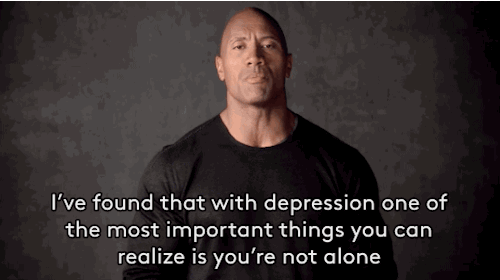 lottalace:  refinery29:  The Rock Has An Inspiring Message For People With Depression Johnson shares