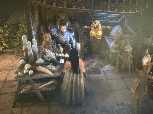 So Insane To Me That His Merchant In Treviso Has Not One But TWO Griffon Skulls At Their Market Stall.