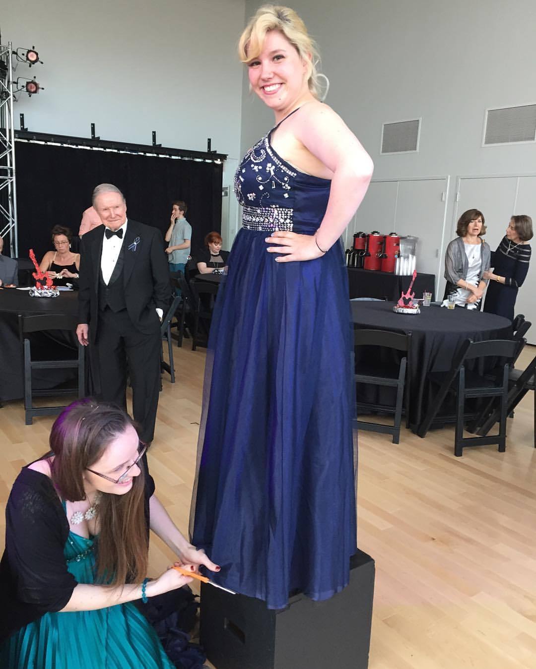 imtheblondeweasley:
“ Didn’t have time to get my dress altered. But that’s okay! @ted_emily to the rescue! Never fear when there is a costume major near by ;) #wsuartsgala #artsgala2016 #disneyrocks #theatreproblems #wsutheatre (at Wright State...