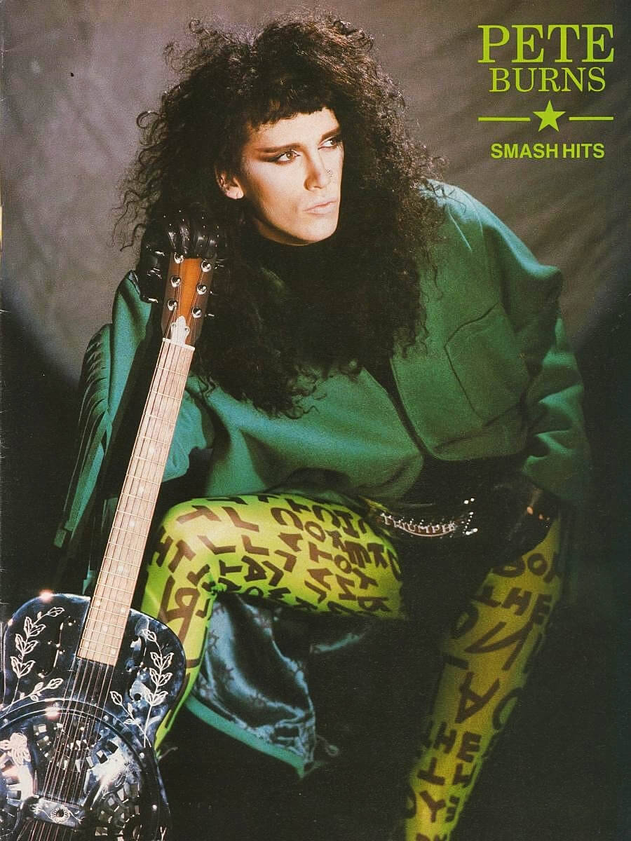 <p>Pete Burns - Smash Hits poster from August 1986</p>