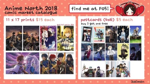 Hello I’ll be at Anime North this weekend! I’ll be tabling with @heartheartbaby ✨✨✨✨ We will be at C
