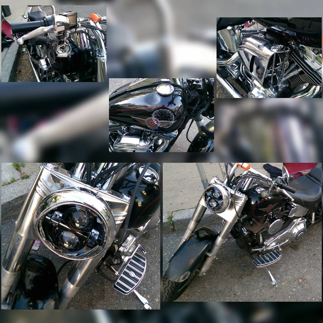 Fucking potholes!!! #bottomedout  #dumped #potholes #hd #harleydavidson #damaged