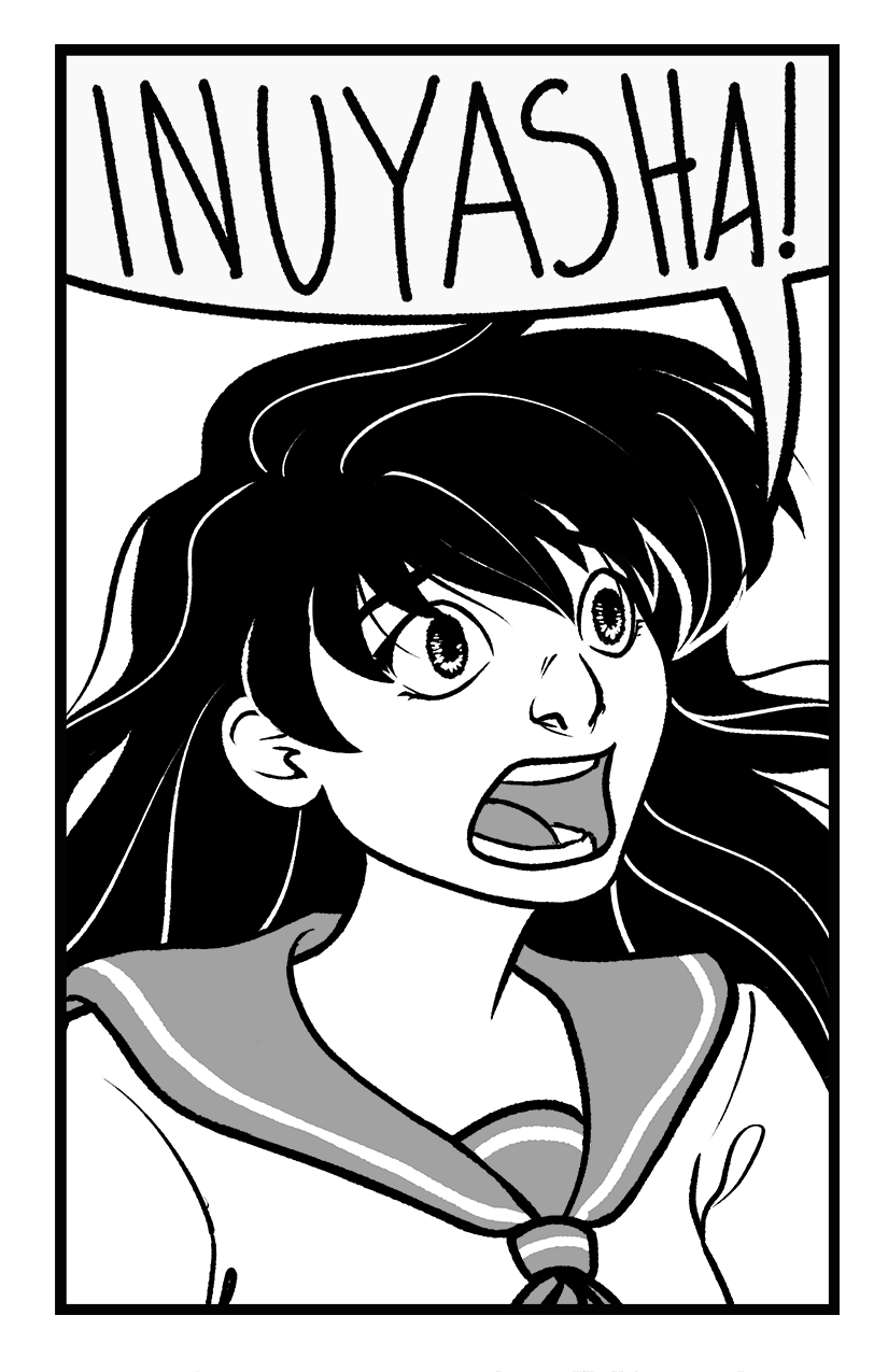 artofmissanthony:  Okay so I have been binge watching Inuyasha lately while I work