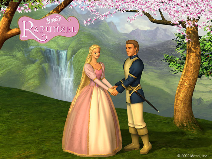 fyretrobarbie:Barbie Rapunzel wallpapers (700x525)