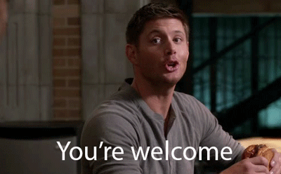 So a friend of mine just finished season 9 of Supernatural, so I asked her about Destiel and