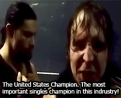 fyeahambrose:  Dean Ambrose’s message to Kane. 