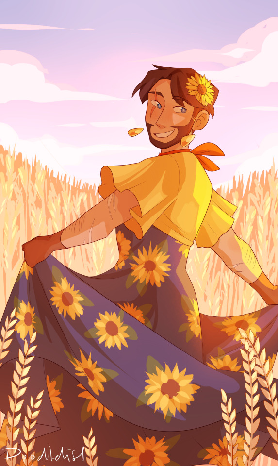 Hopping Late Onto @wassup-its-es Sunflower Dress Dtiys Train