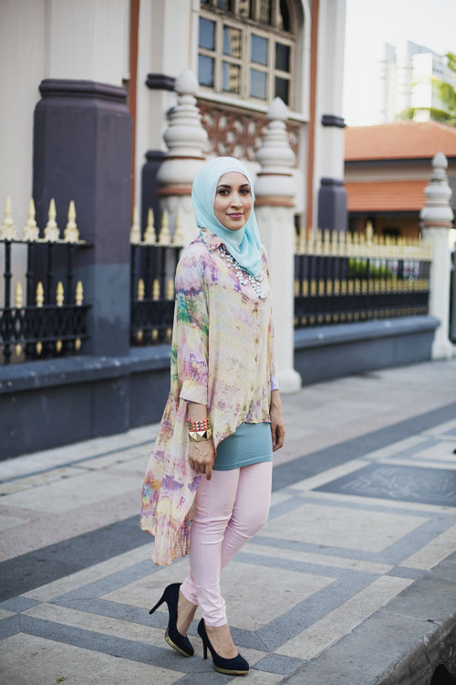 Lulu Alhadad showing us why Singapore may just be leading destination for pastels and #modeststreetf