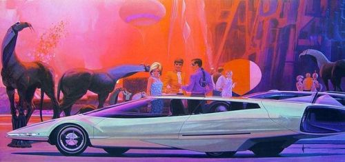 phantastische-illustrationen:At The Party (Syd Mead)