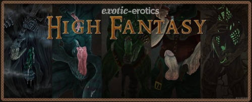 exotic-erotics:  Surprise! We are incredibly excited and proud to bring you our first full line release, and a brand new category! Inspired by the amazing creatures and characters from your favorite fantasy epics, we hope that everyone can find something
