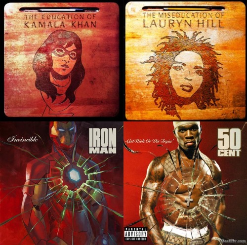 alternicobase:  Brilliant Hip Hop variant covers of Marvel Comics. 