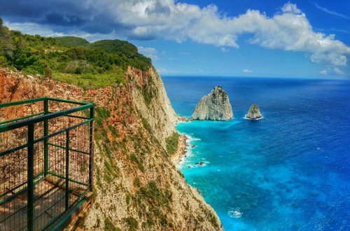 zakynthosislandimages:View From The Clifftop At The Keri Lighthouse Taverna on Zakynthos island Gree