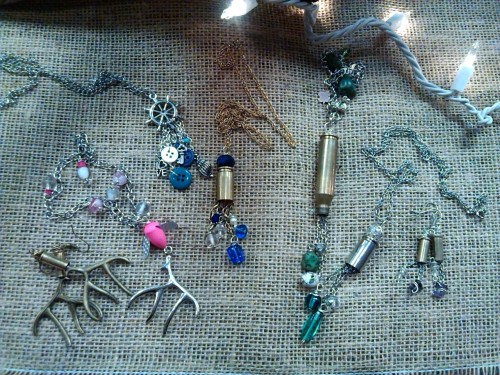 Some jewelry for my hunting and fishing ladies! Antlers and bullets! www.etsy.com/shop/CurryCountyLo