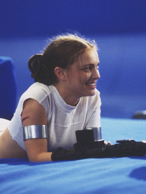 starwarsfreak07: |Natalie behind the scenes of Attack of the Clones|