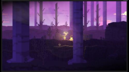 amarilloo:caseylalonde:ponderpretties:“The Deer God is a breathtaking 3d pixel art game that will ch