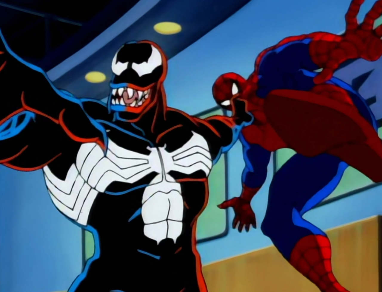That 90s Spider-Man Show — I love the way Venom just straight up throws...