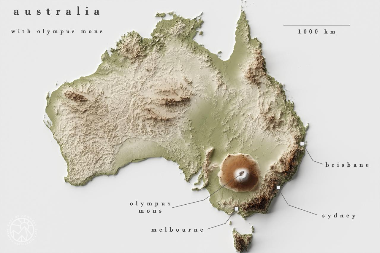 Olympus Mons, but in Australia