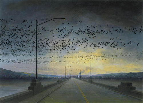 artballetoperaclassical:Rob Evans (American, b. 1959) “Migration” 1997 