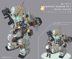 absolutelyapsalus:  MASCOT GUNDAM TR-1 by @quaternionxxxCheck out the #Mascot_G hashtag for the rest of the Mascot G series!