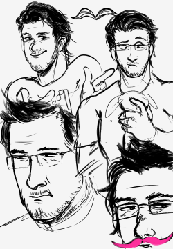noybat:  Markiplier sketches at 4 am in the