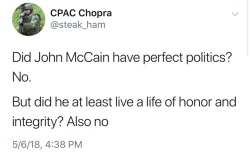 Don’t be blinded by the fact that McCain