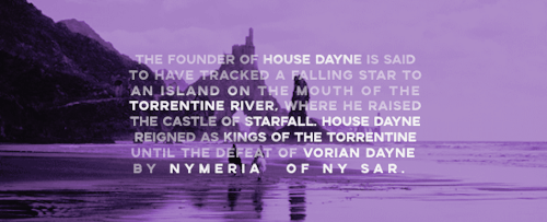 HOUSE DAYNE OF STARFALL :: THE OLD THEREBEFORE ( Insp.)