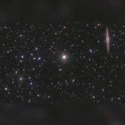 NGC 891 vs Abell 347 #nasa #apod #ngc891