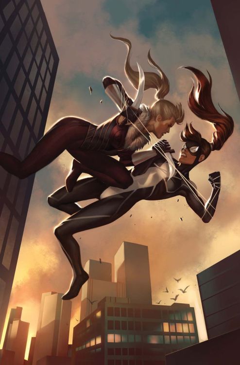 thegeekcritique:Anya Sofia Corazon is a fictional half Mexican and half Puerto Rican superheroine in the Marvel Comics Universe. She initially went by the pseudonym Araña, but later changed to using Spider-Girl.