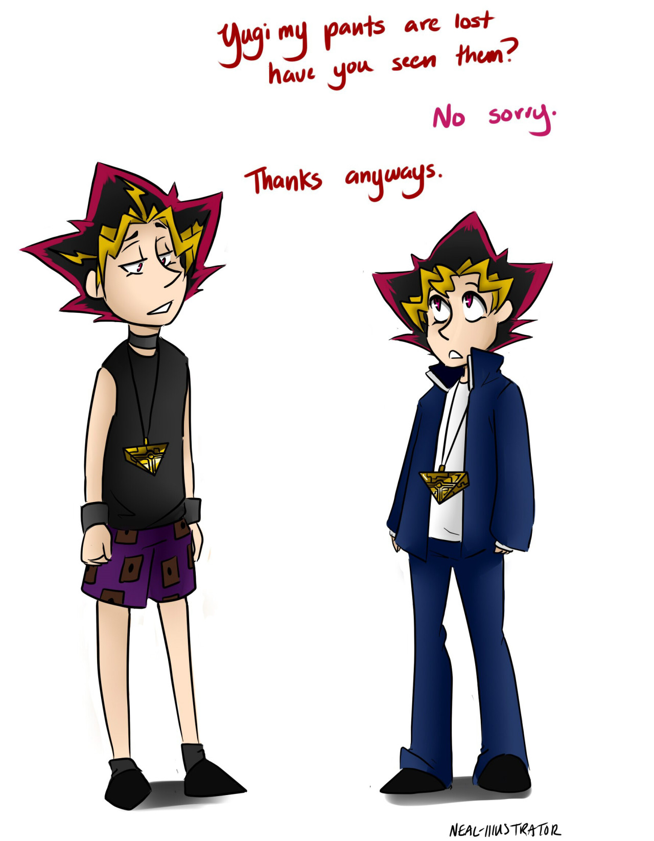 neal-illustrator:  He just wanted his pants back. (a parody of the hilarious book