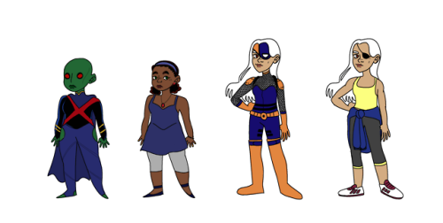 an idea i’ve been working on; based on the young justice tv show and the team up in steph’s batgirl 