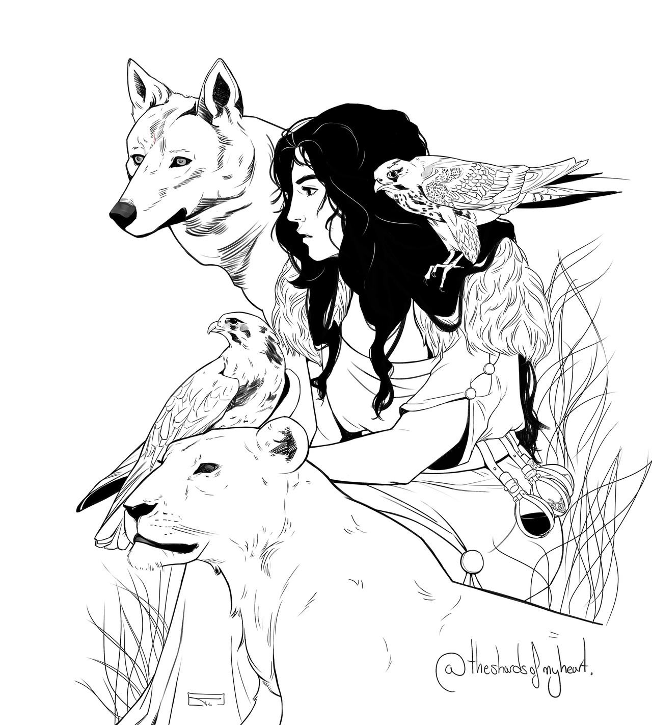 theshardsofmyheart:  Since I read the book I´ve wanted to sketch Circe mother of