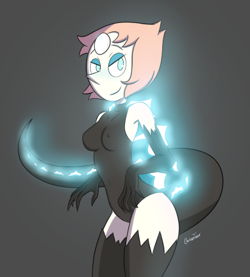 cartoonsaur-official: Pearl wanted to cosplay Godzilla to celebrate its 64th Anniversary!!! &nb