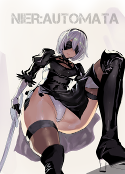 nekoshige: 【NieR:Automata】2B | アシオミマサト さんの作品  &lt; |D’‘‘‘