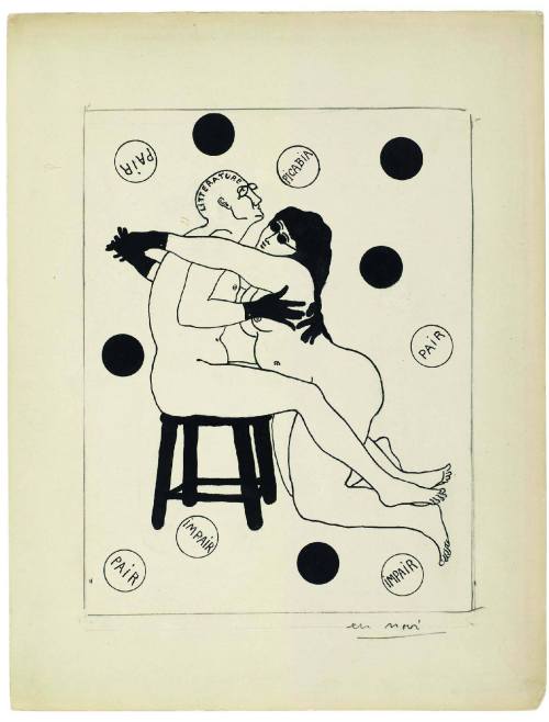 amare-habeo:Francis Picabia (French, 1879 - 1953)Untitled. Cover project for “Literature”, 1922-1924
