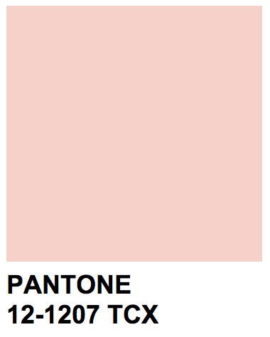 colors — Pantone 12-1207 TCX Color Name: Pearl Blush