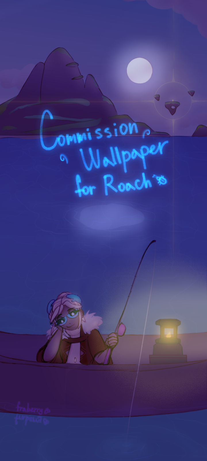 Finished Commission For My Friend Who Asked For A Phone Background Art :ooo Never Even Thought About