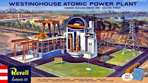 Revell’s model kit of a Westinghouse Atomic Power Plant.