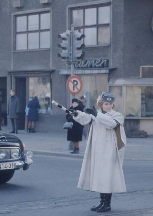 partisan1943: East German traffic policewoman.