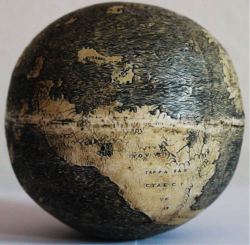 kqedscience:  Engraved Ostrich Egg Globe