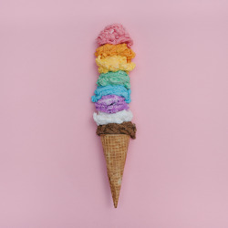 emilyblincoe:  stacked: an ice cream rainbow