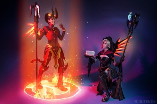 Coven of Mercy | Overwatch Fandom: OverwatchCharacer: Devil Mercy, Witch Mercy, Winged Victory 