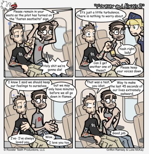 fuckyeahroosterteethproductions:  dgge0ff:  let’s talk about this comic  And that fact that it was written by Griffon Ramsey.