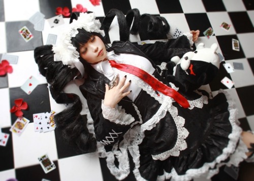 Porn Pics midorimorihara:  Celestia Ludenberg - ||Danganronpa: