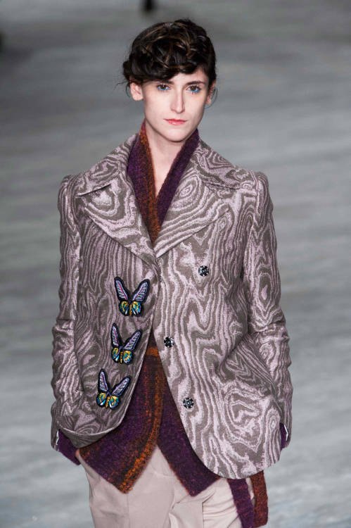 wgsn:Butterflies and wood prints make a natural collection for creaturesotw #AW14 seen at #NYFW #MBF