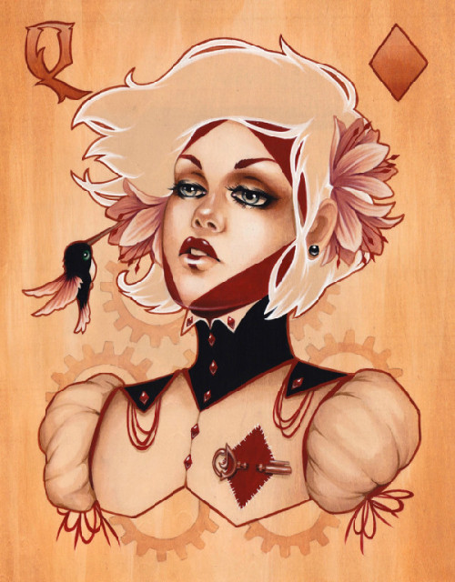lohrien:  “The Queens” Illustrations by Glenn Arthur