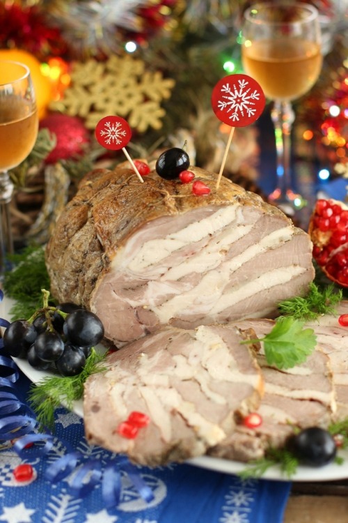 foodffs: Pork Roast Stuffed with Chicken and Herbs (Russian Buzhenina)Follow for recipesGet your Foo