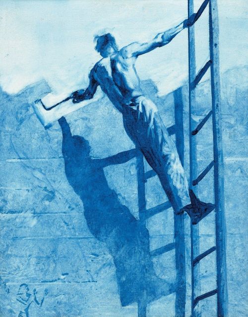 beyond-the-pale:  Mark Tansey (born 1941)  Iconoclast (Study for Triumph Over Mastery II)   