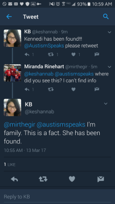 black-visionary:  EVERYONE KENNEDI HAS BEEN FOUND !!! SHE IS SAFE NOW