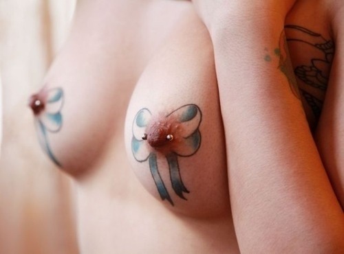 inktoxikated:  Nipple piercings *w*